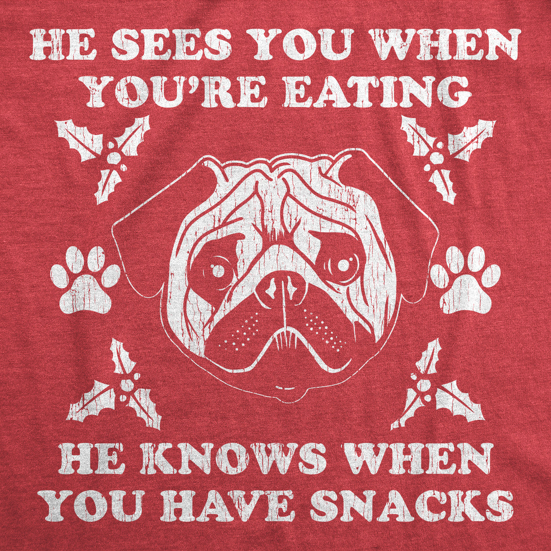 He Sees You When You're Eating Men's T Shirt