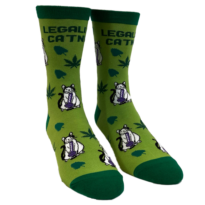 Womens Legalize Catnip Socks