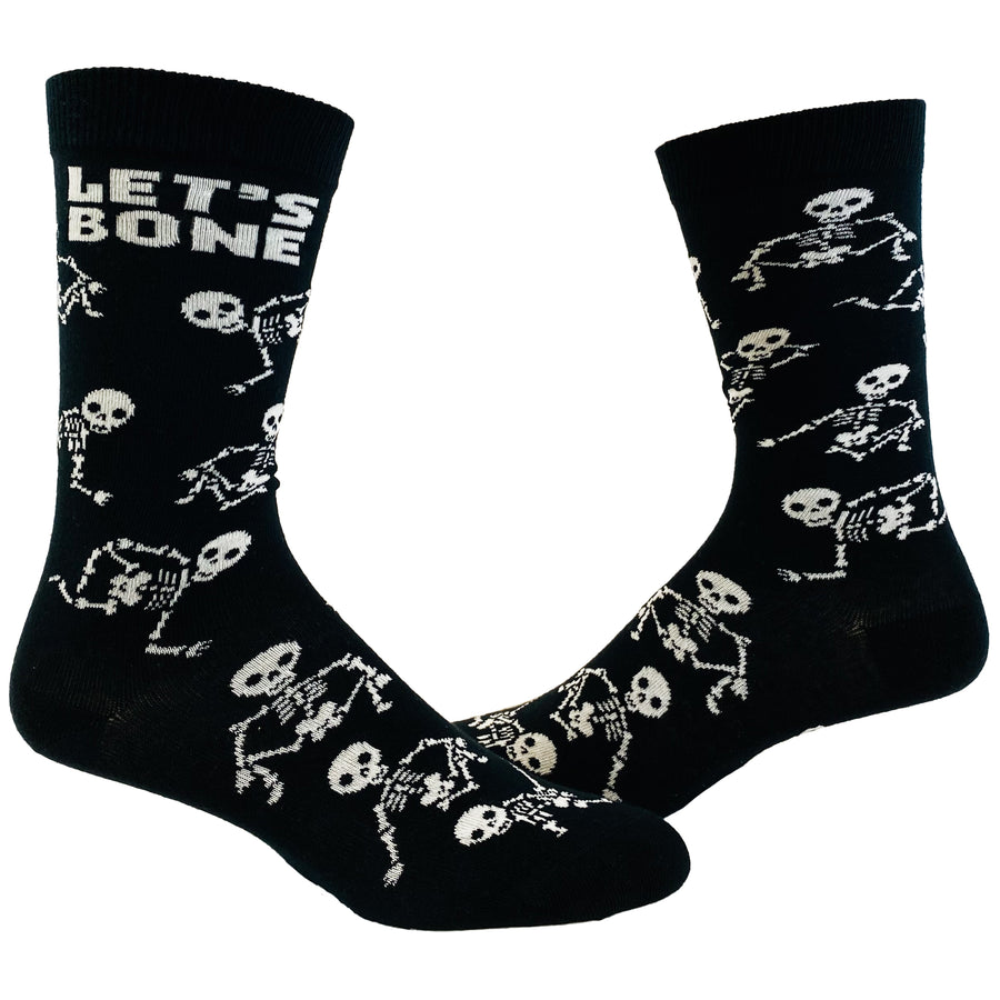 Funny Lets Bone Mens Halloween Sock Nerdy Halloween Sex Tee