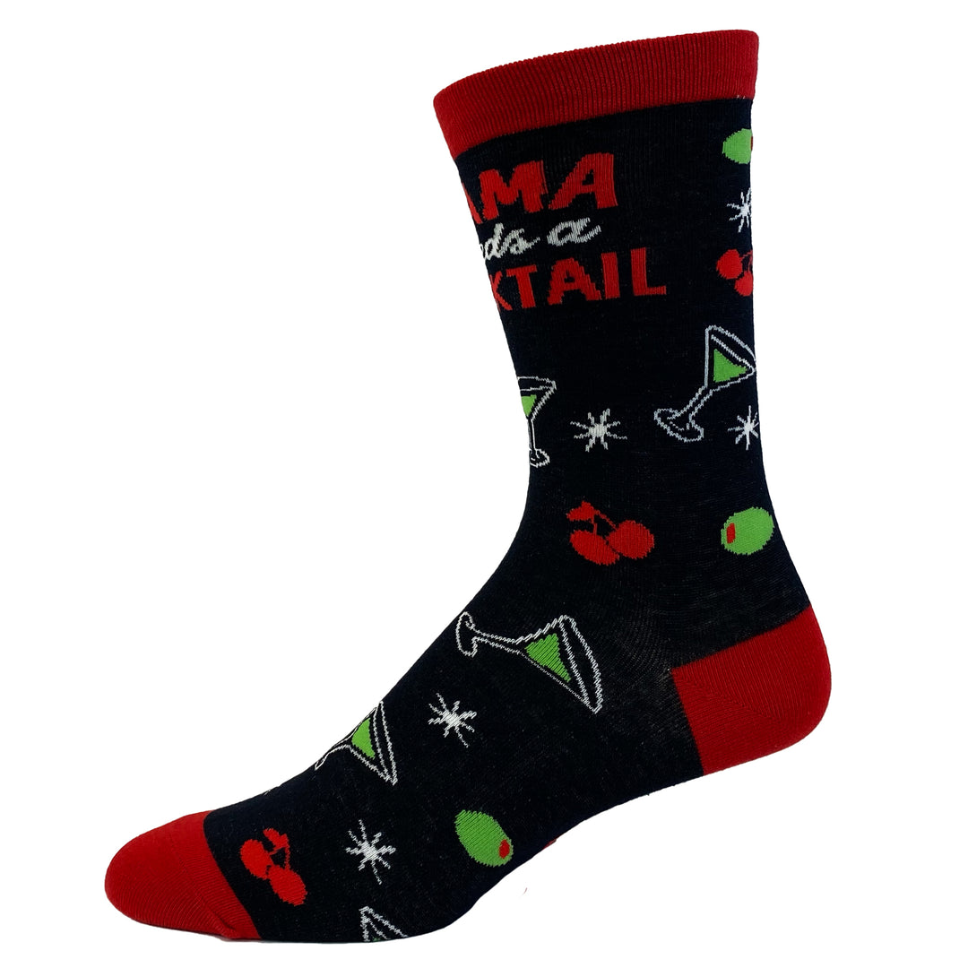 Womens Mama Needs A Cocktail Socks