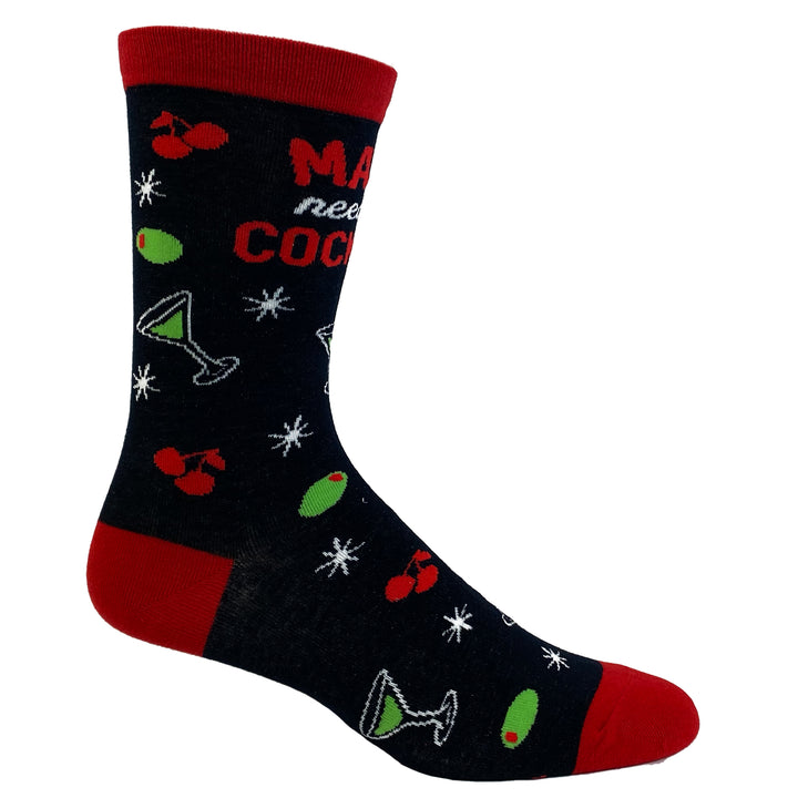 Womens Mama Needs A Cocktail Socks