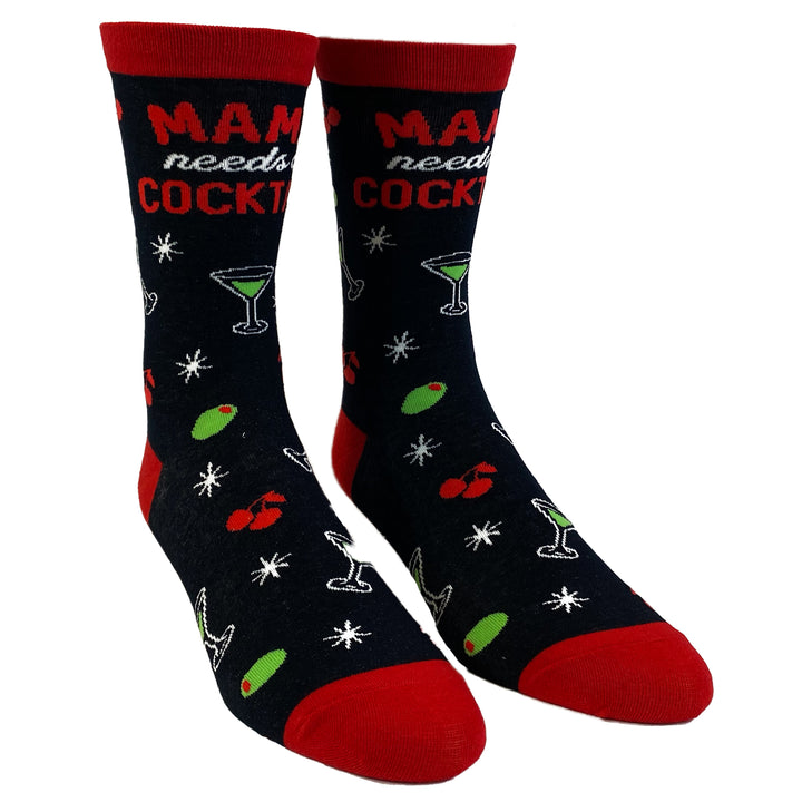 Womens Mama Needs A Cocktail Socks