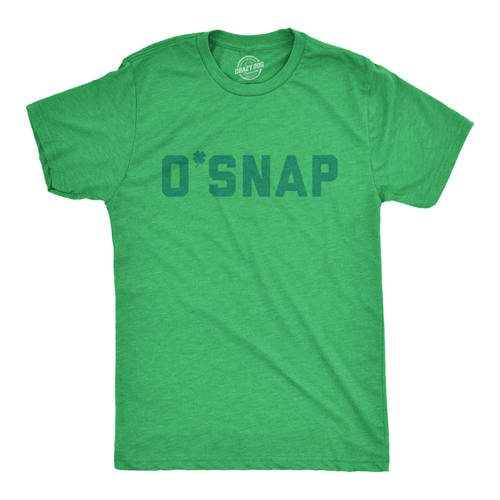 Funny Heather Green O Snap Mens T Shirt Nerdy Saint Patrick's Day Tee