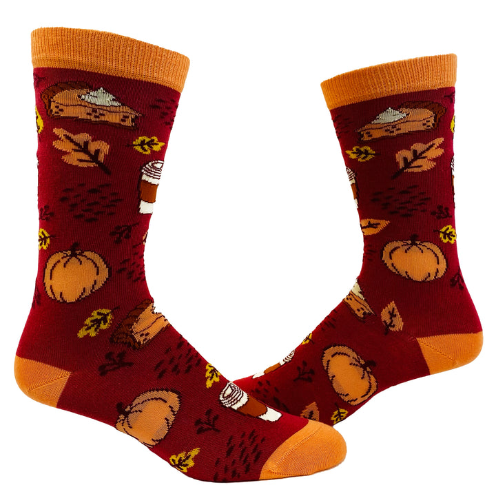 Funny Pumpkin Spice Pumpkin Spice Sock Nerdy Halloween Coffee Thanksgiving Tee