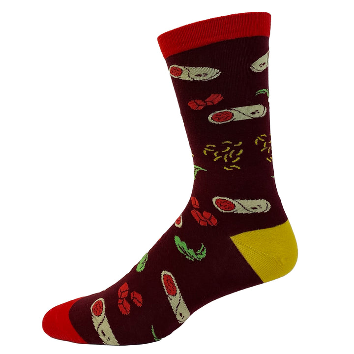 Mens Roll Me Another Burrito Socks