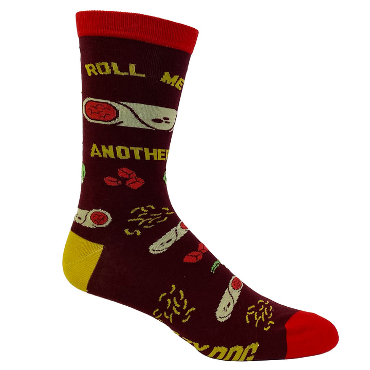 Mens Roll Me Another Burrito Socks