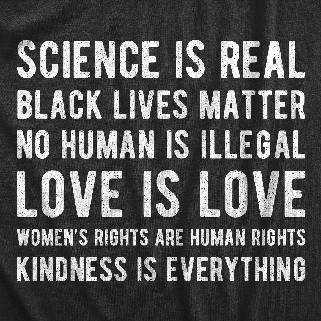 Science Is Real Black Lives Matter Women's T Shirt