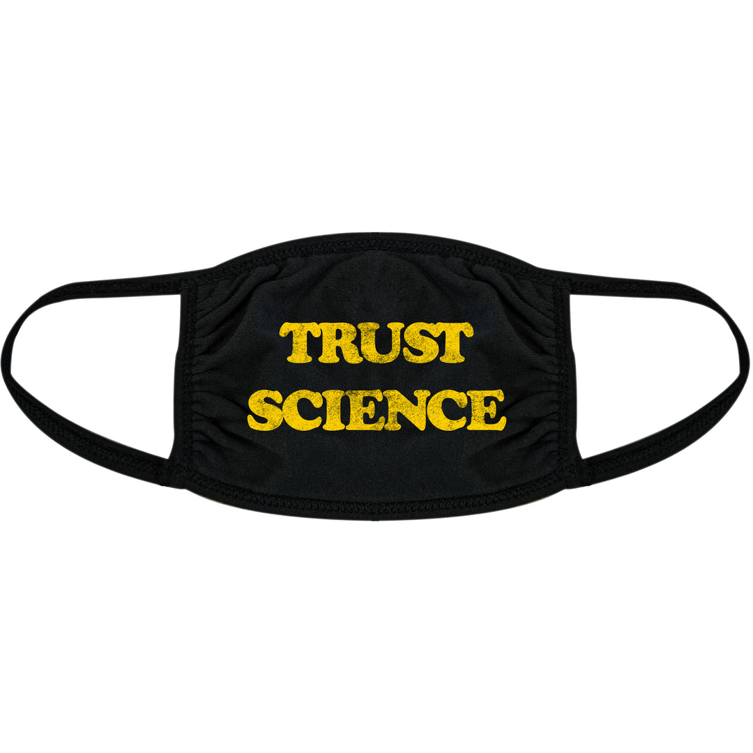 Funny Black Trust Science Face Mask Nerdy Science Tee