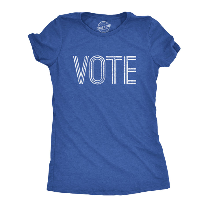 Funny Heather Royal Vote Womens T Shirt Nerdy Political Tee