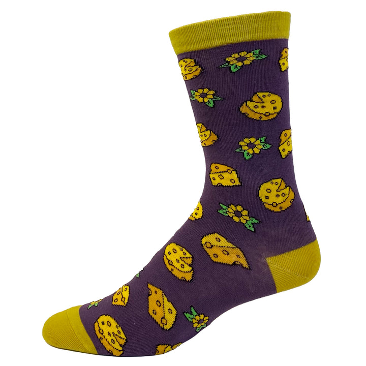 Womens Wine And Cheese Socks