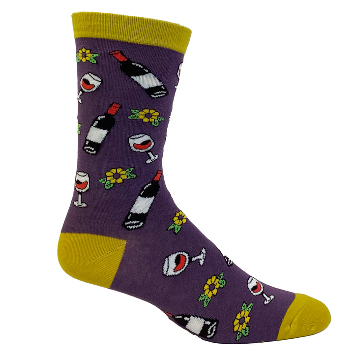 Womens Wine And Cheese Socks