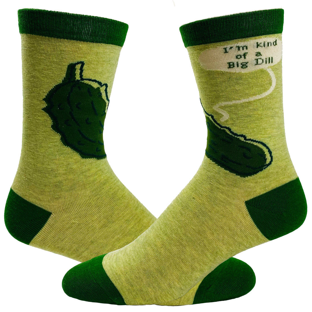 Funny Green Youth I'm Kind Of A Big Dill Sock Nerdy Food Tee