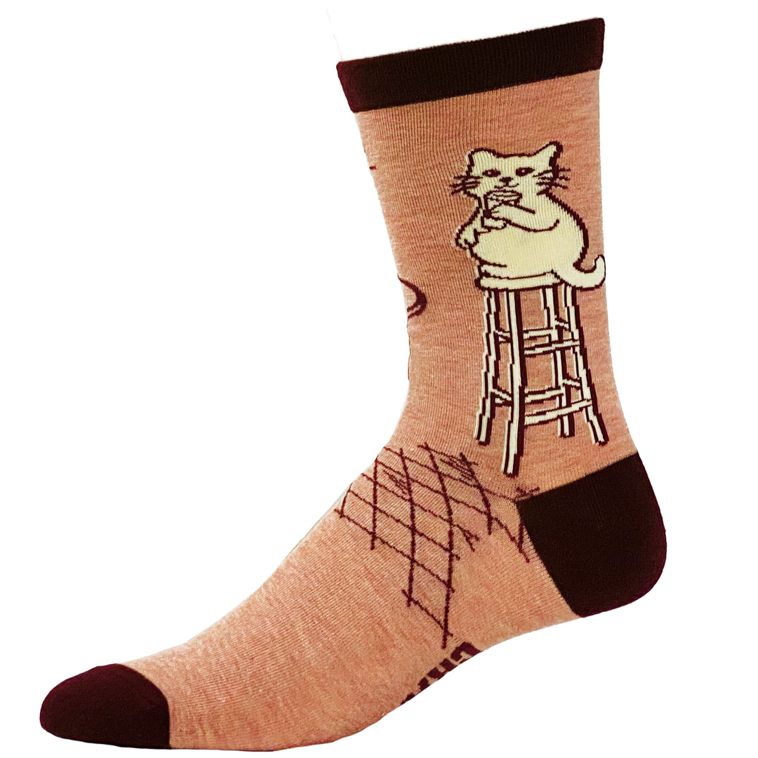 Women's I Need Coffee Right Meow Socks