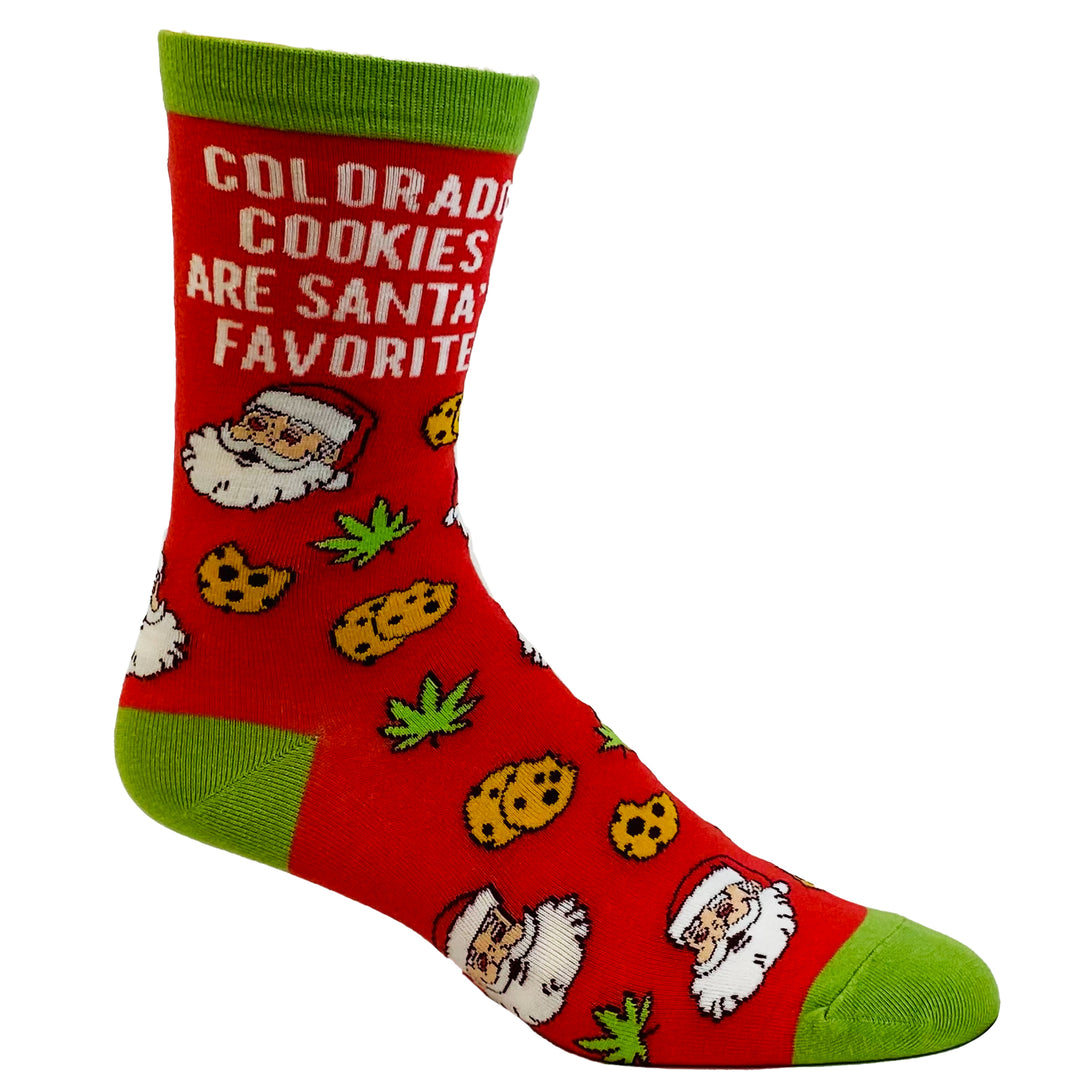 Men's Colorado Cookies Are Santa's Favorite Socks