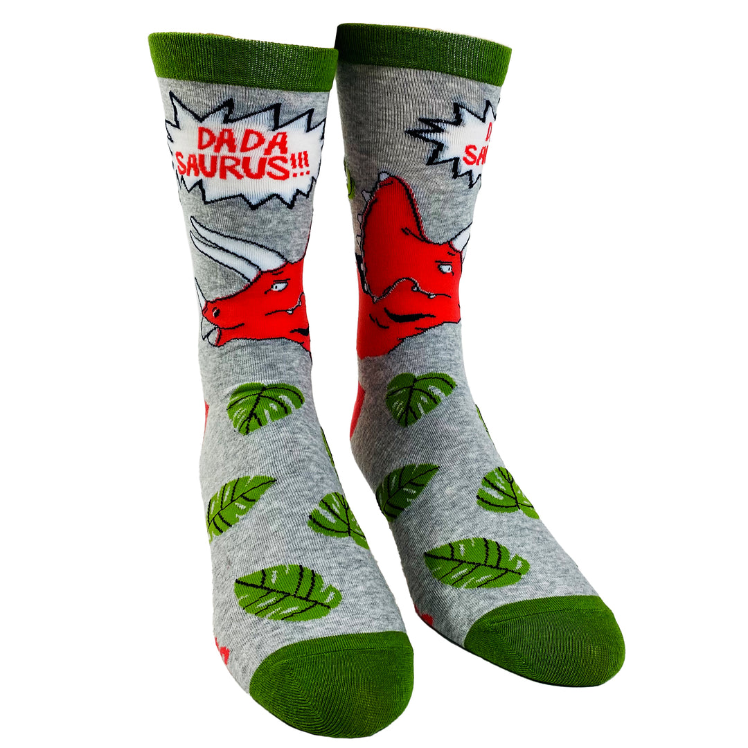 Dadasaurus Triceratops Socks