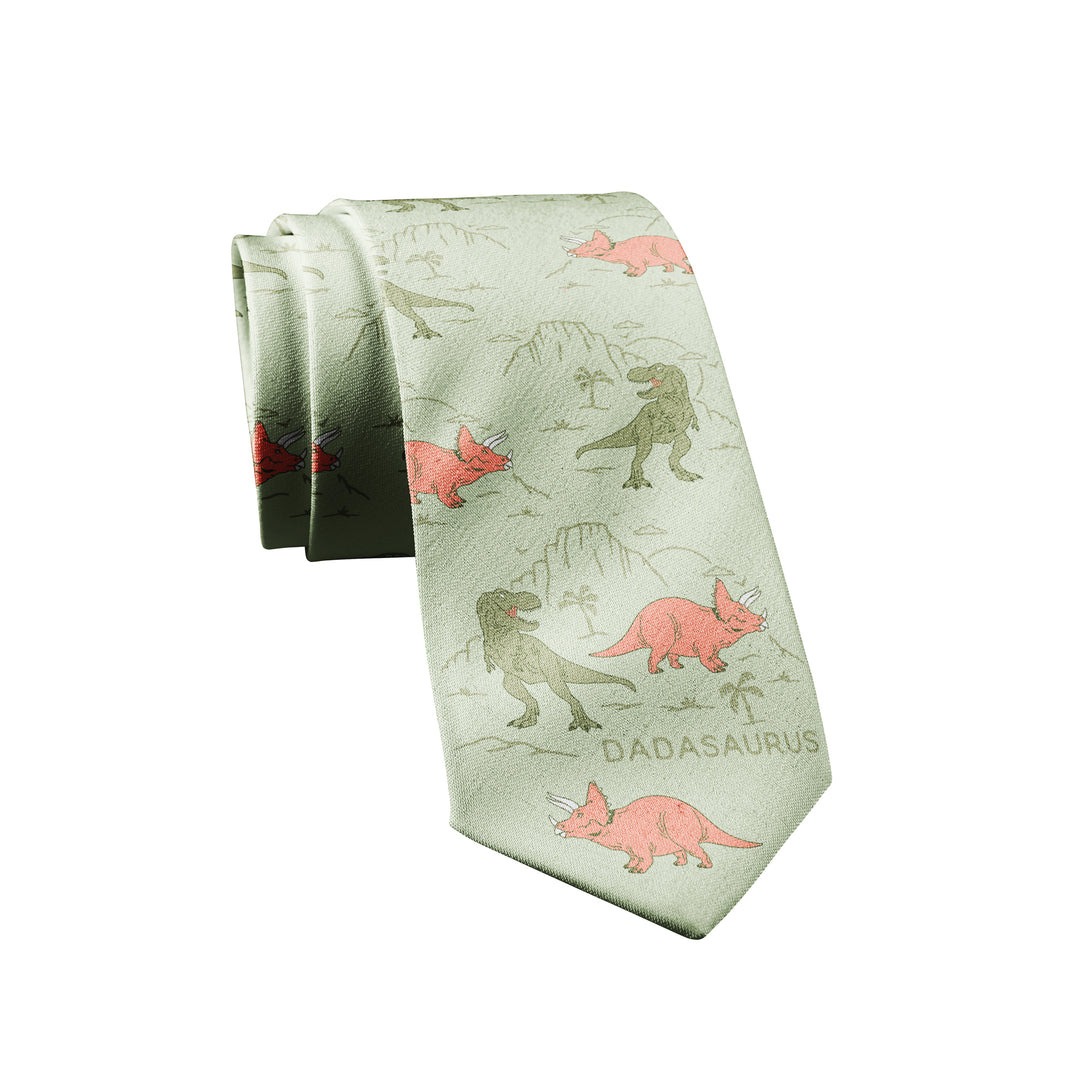 Funny Dadasaurus Dadasaurus Neck Tie Nerdy Father's Day Dinosaur Tee