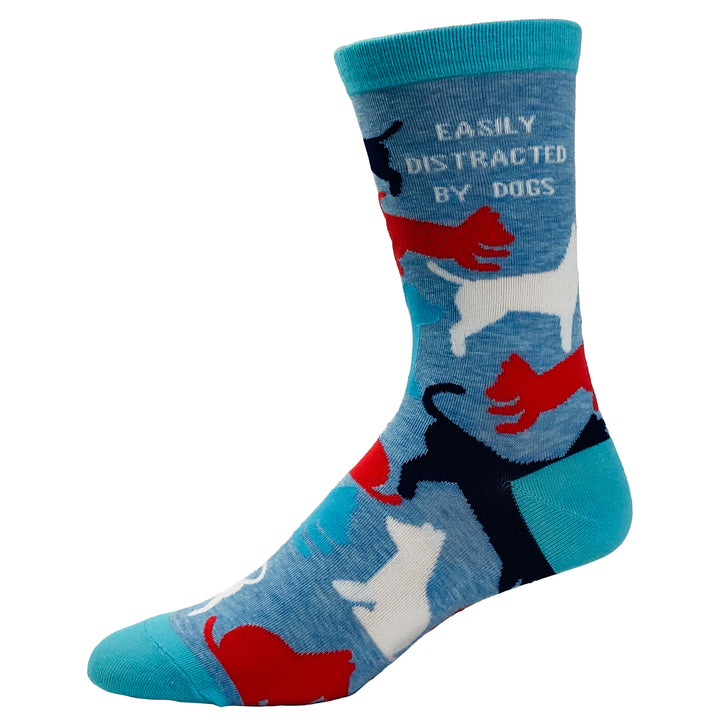 Women's Easily Distracted By Dogs Socks