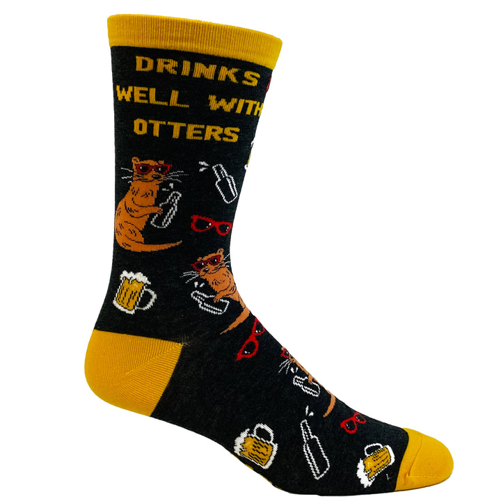 Men's Drinks Well With Otters Socks