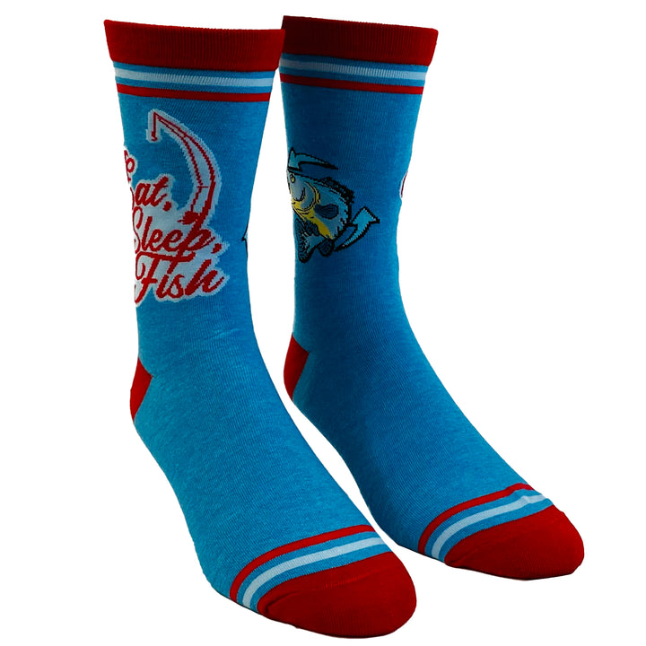 Men's Eat Sleep Fish Socks