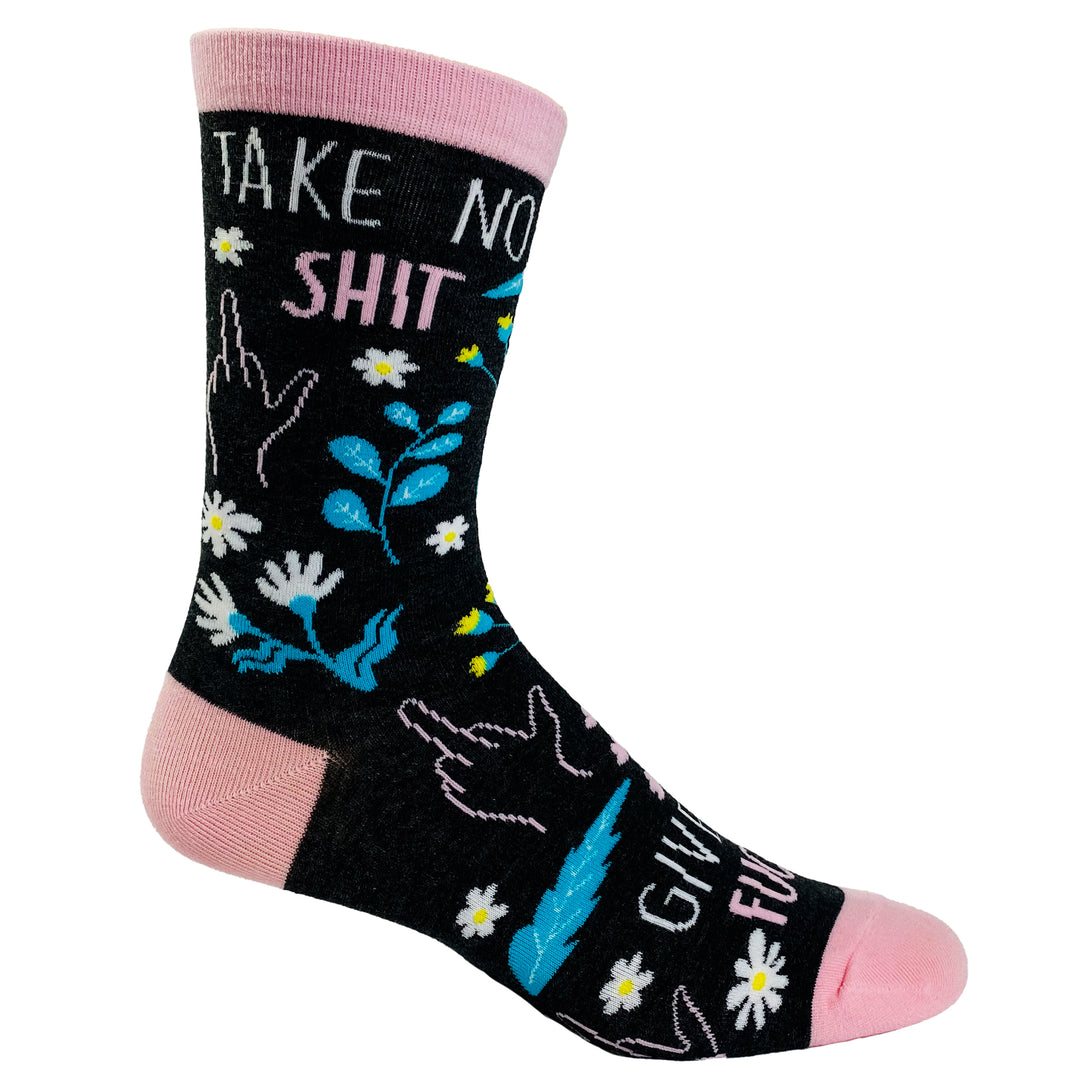 Women's Take No Shit Give No Fucks Socks