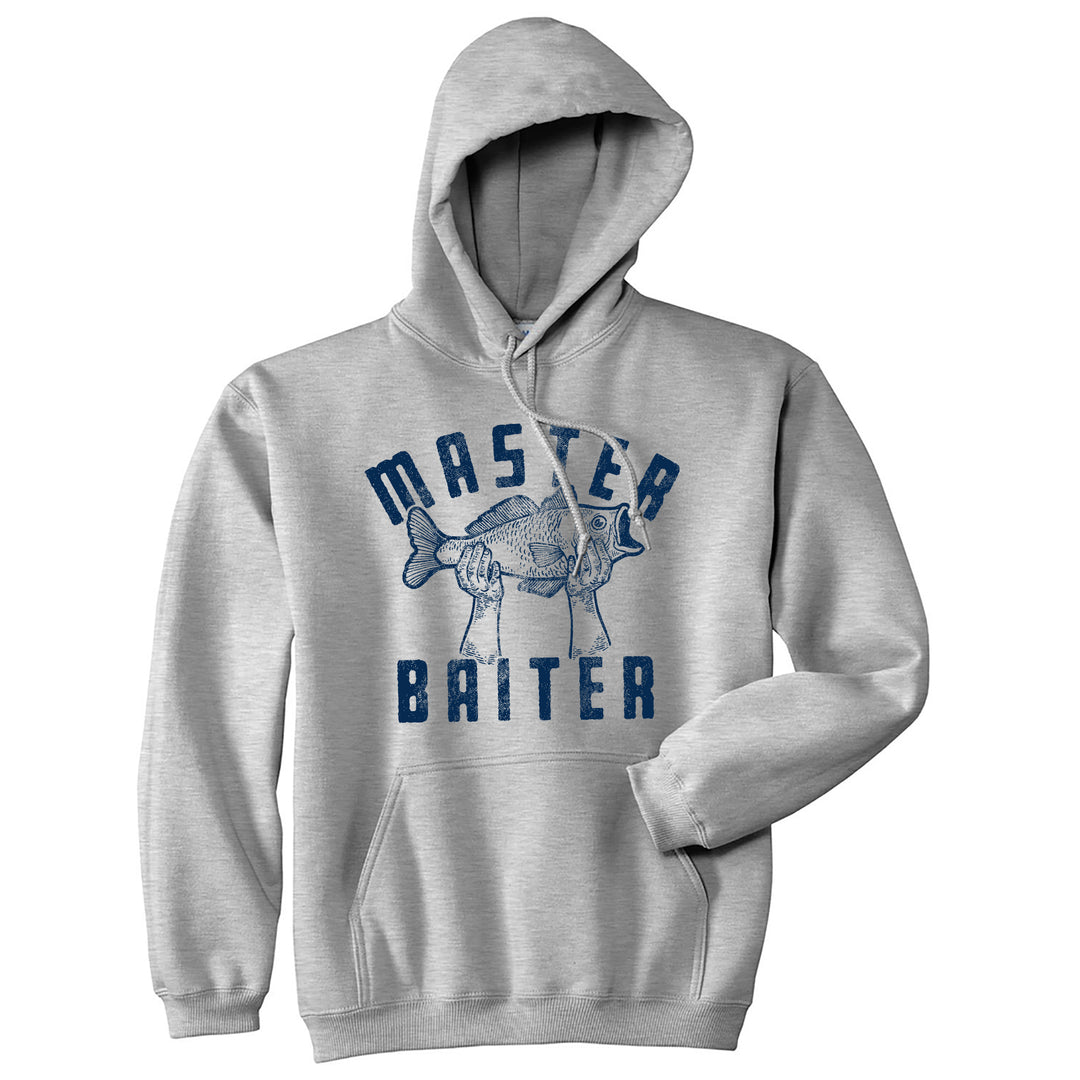 Funny Heather Grey - Master Baiter Master Baiter Hoodie Nerdy Fishing Sex Tee