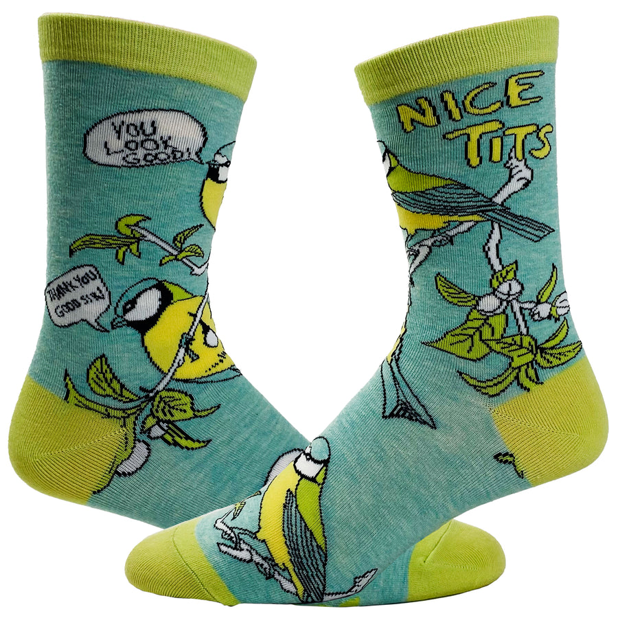 Funny Multi Men's Nice Tits Sock Nerdy Animal Sex Tee