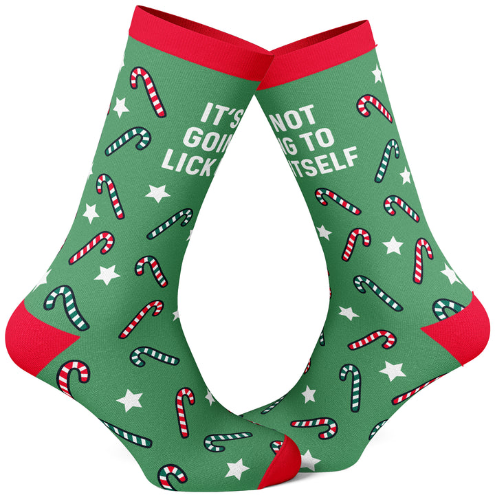 Funny Multi Men's It's Not Going To Lick Itself Sock Nerdy Christmas Sex Tee