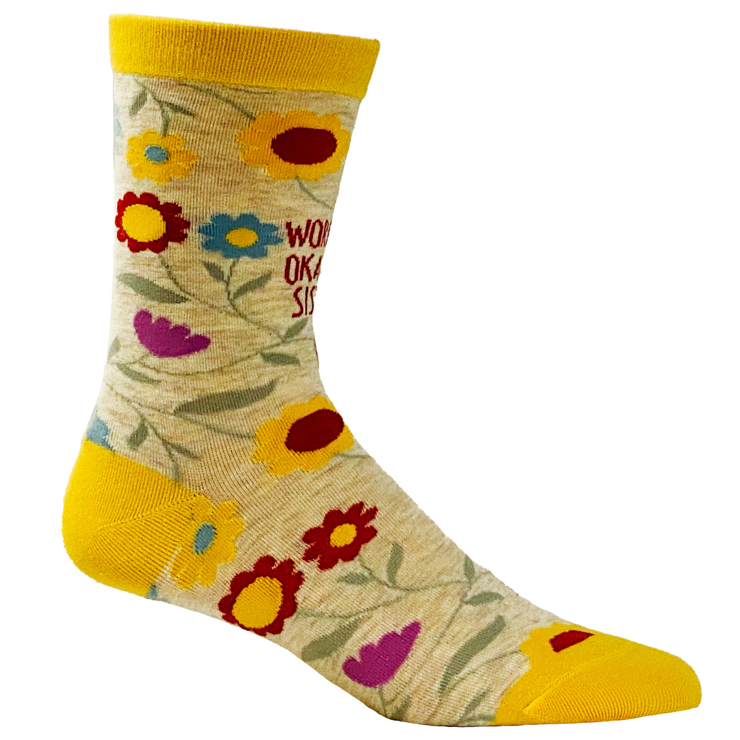 Womens World's Okayest Sister Socks