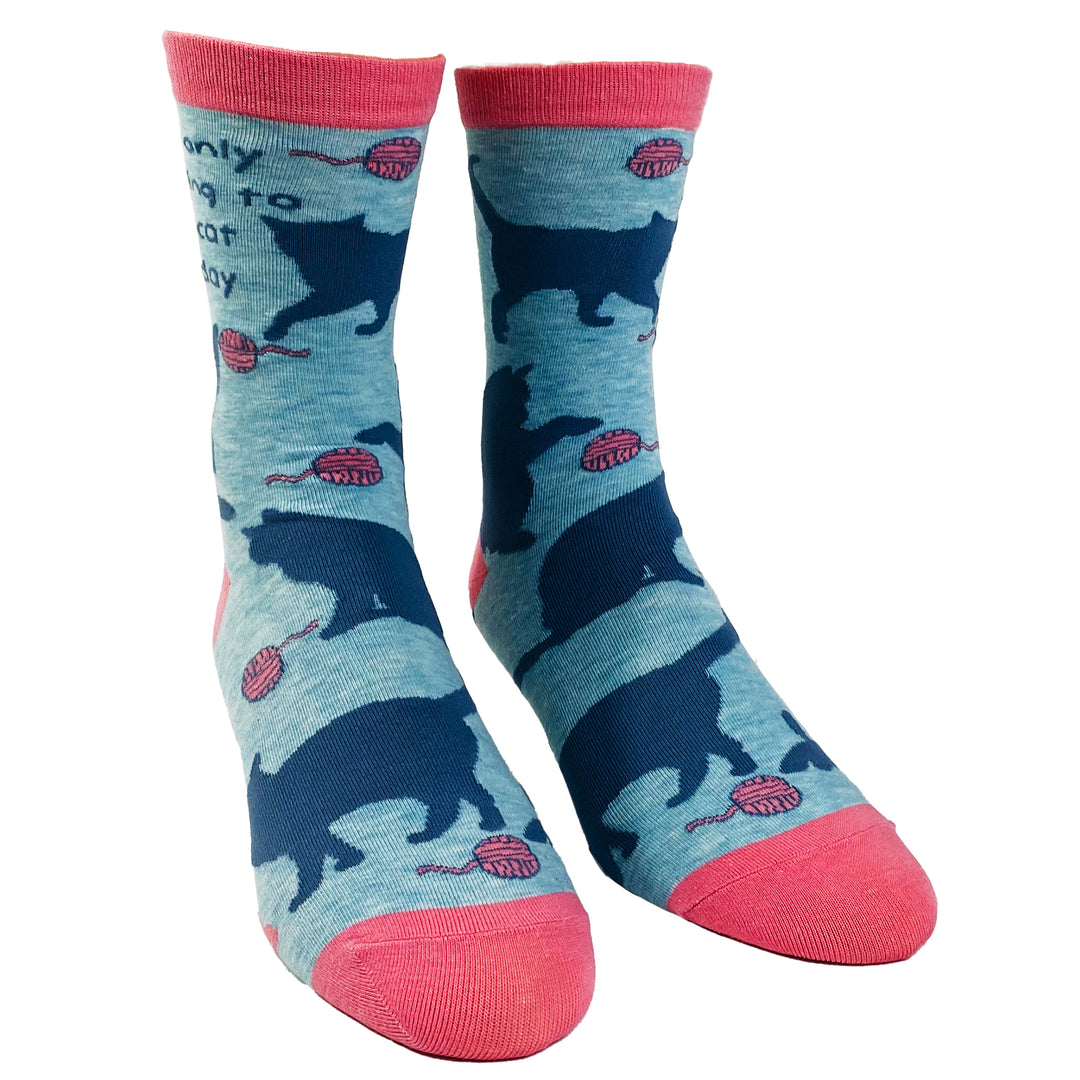 Women's I'm Only Talking To My Cat Today Socks