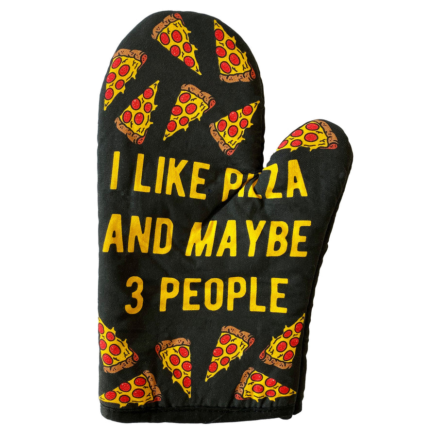 Funny Multi I Like Pizza And Maybe 3 People Nerdy Food Introvert Tee