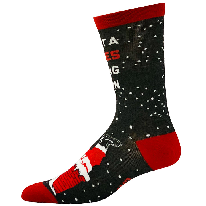 Men's Santa Loves Going Down Socks