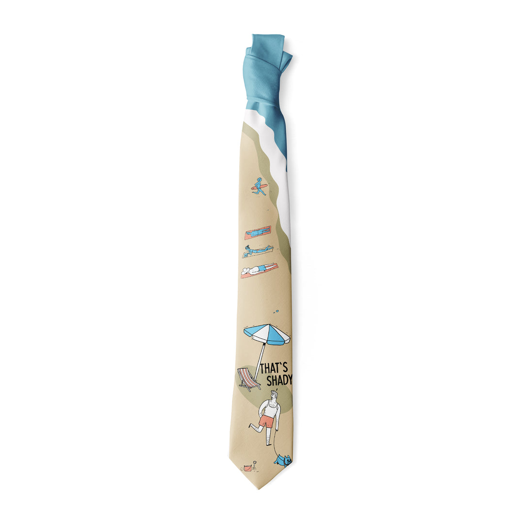 Funny Multi That's Shady Neck Tie Nerdy Vacation Tee