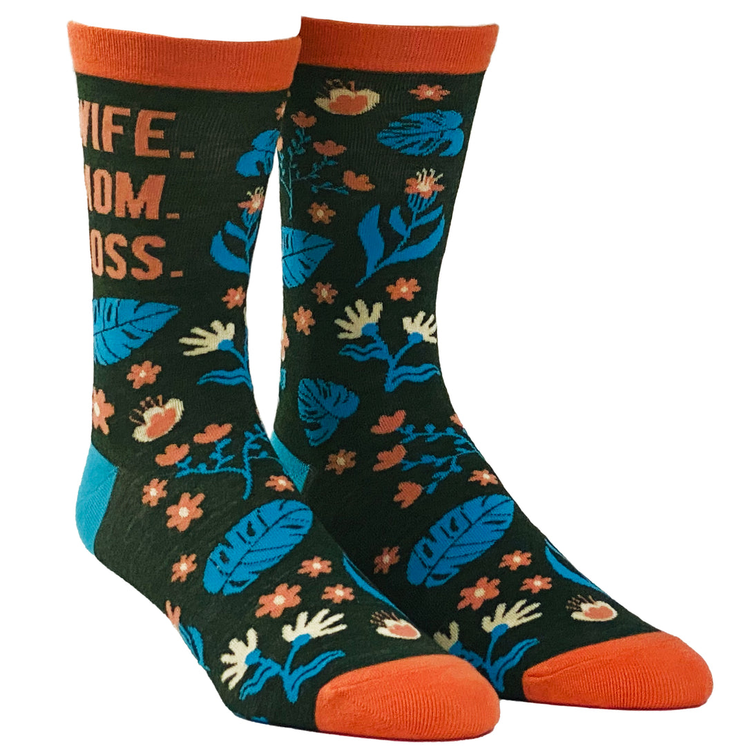 Women's Wife Mom Boss Socks