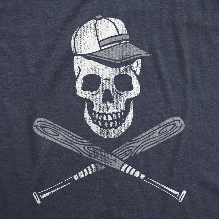 Baseball Skull Men's T Shirt