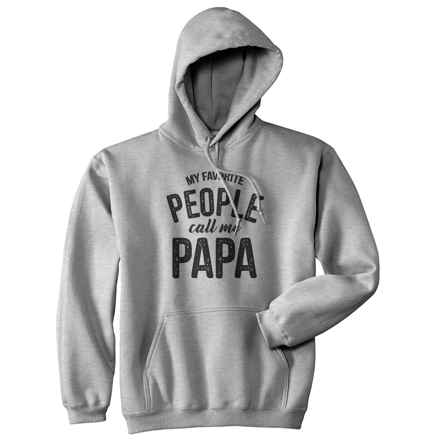 Funny Heather Grey - Papa My Favorite People Call Me Papa Hoodie Nerdy Father's Day Tee