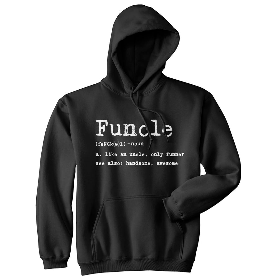 Funny Black Funcle Definition Hoodie Nerdy Uncle Tee