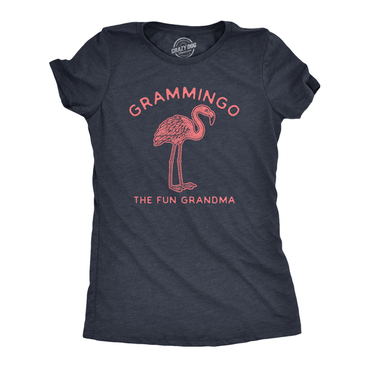 Funny Heather Navy Grammingo Womens T Shirt Nerdy Sarcastic Tee