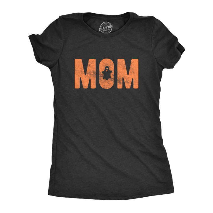 Funny Heather Black - Mom Mom Halloween Womens T Shirt Nerdy Halloween Tee