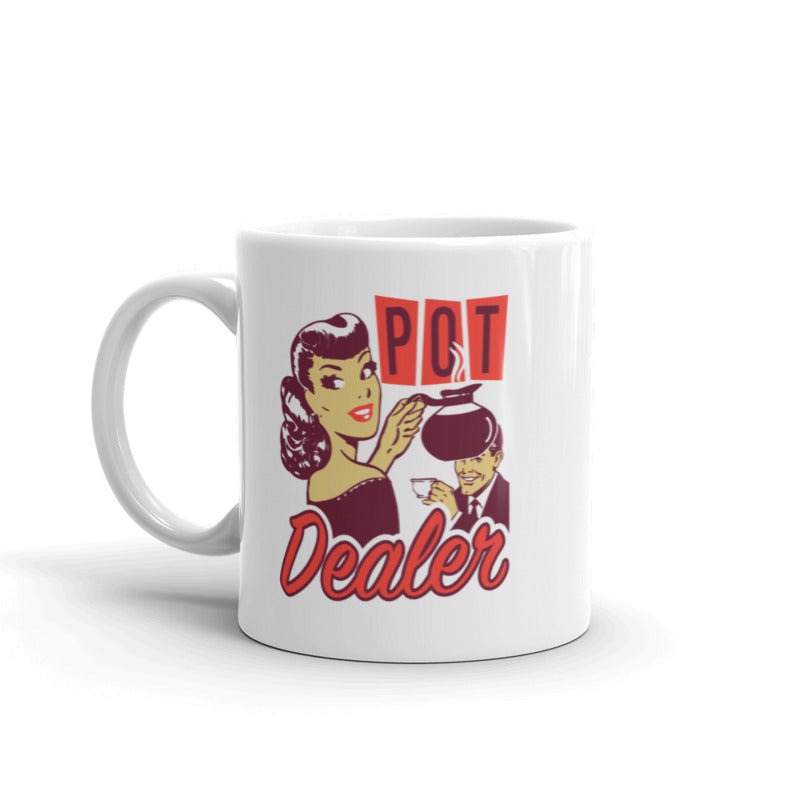 Funny White Pot Dealer Coffee Mug Nerdy 420 Tee