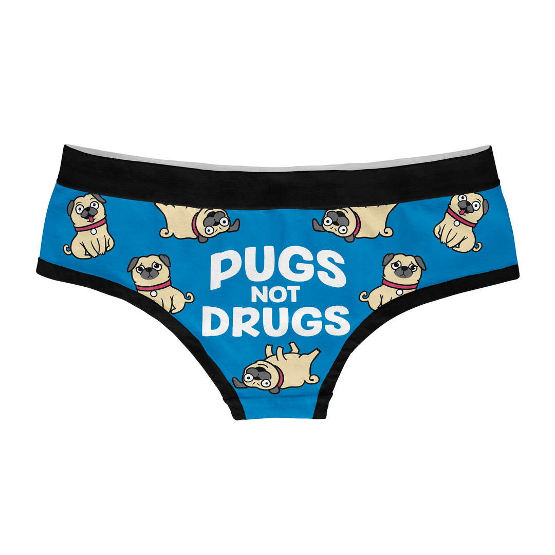 Pugs Not Drugs Hipster Underwear