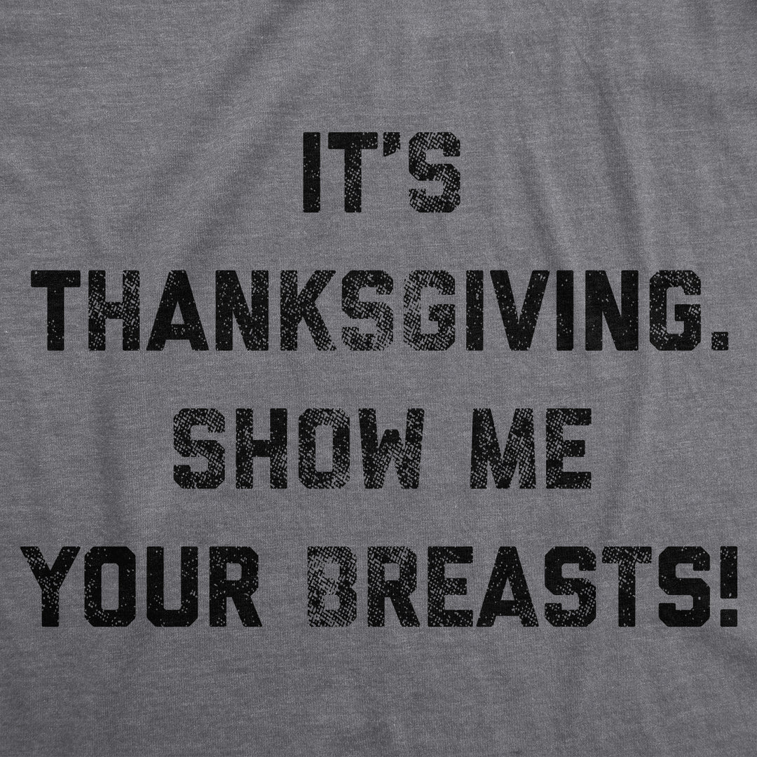 It's Thanksgiving Show Me Your Breasts Men's T Shirt