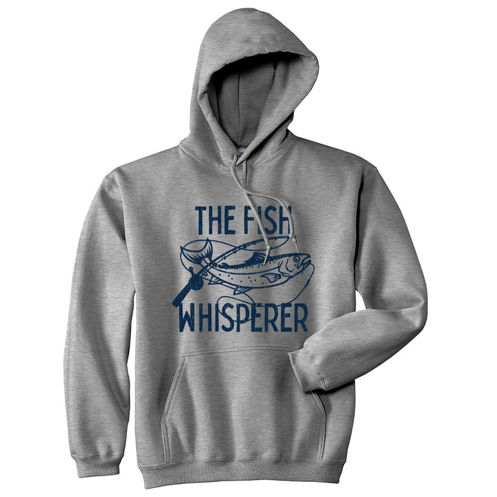 Funny Heather Grey - Fish Whisperer Fish Whisperer Hoodie Nerdy Fishing Tee