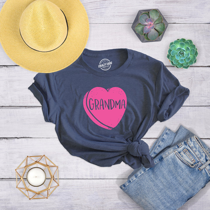 Grandma Candy Heart Women's T Shirt