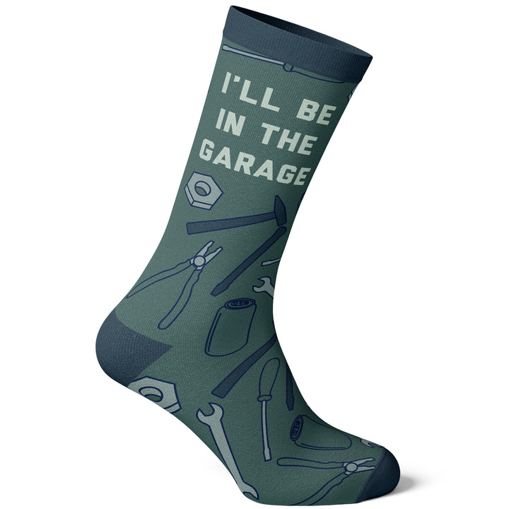 Men's I'll Be In The Garage Socks