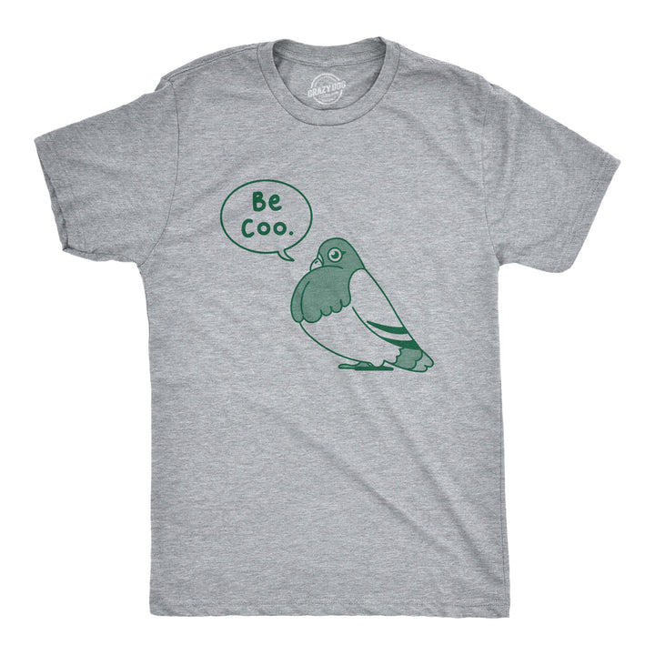 Funny Light Heather Grey - COO Be Coo Mens T Shirt Nerdy animal Tee