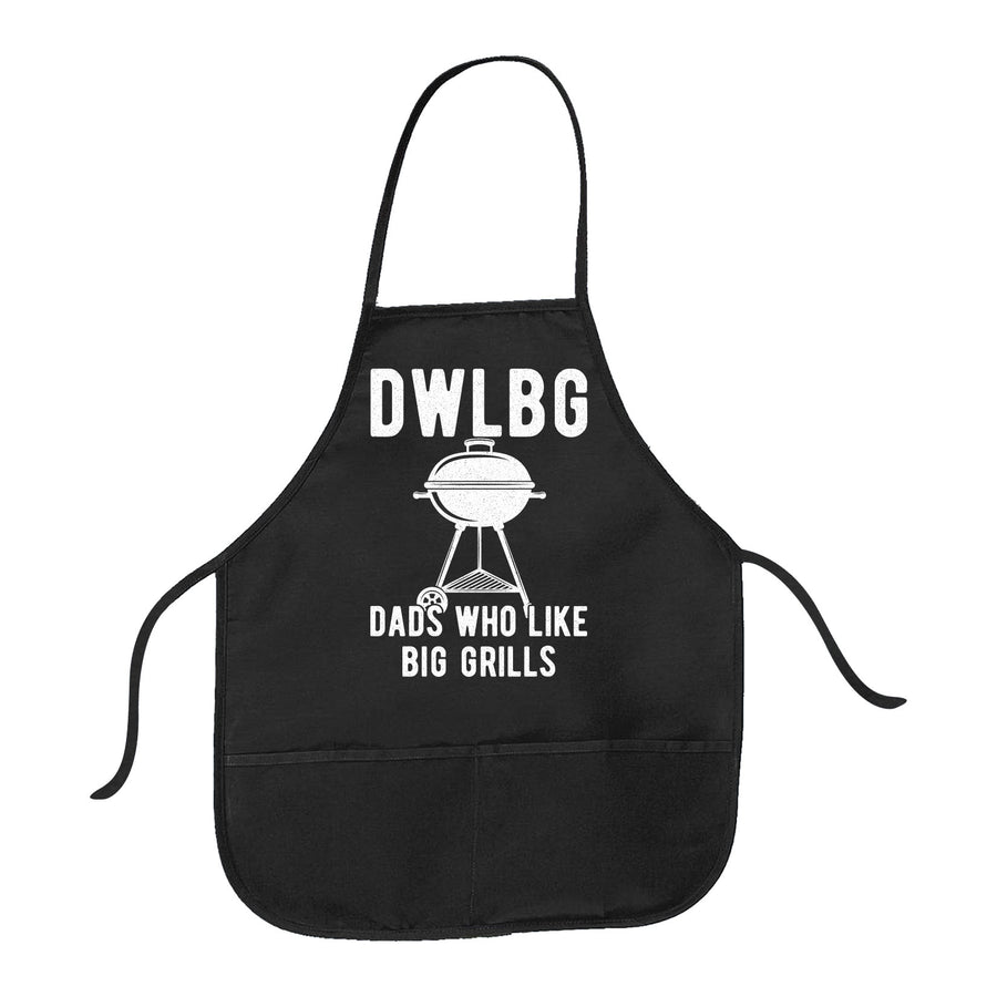 Funny Black Dads Who Like Big Grills Apron Nerdy Father's Day Food Tee