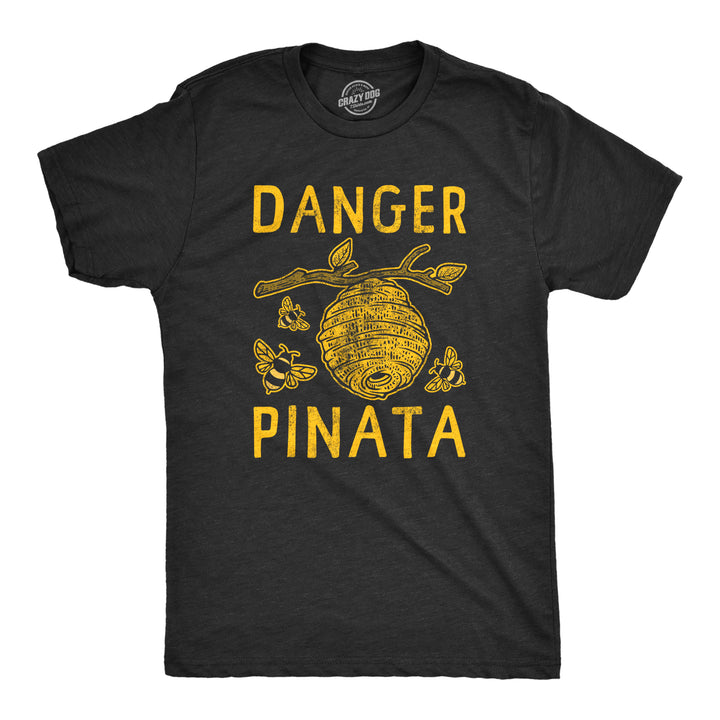 Funny Heather Black Danger Pinata Mens T Shirt Nerdy animal Tee