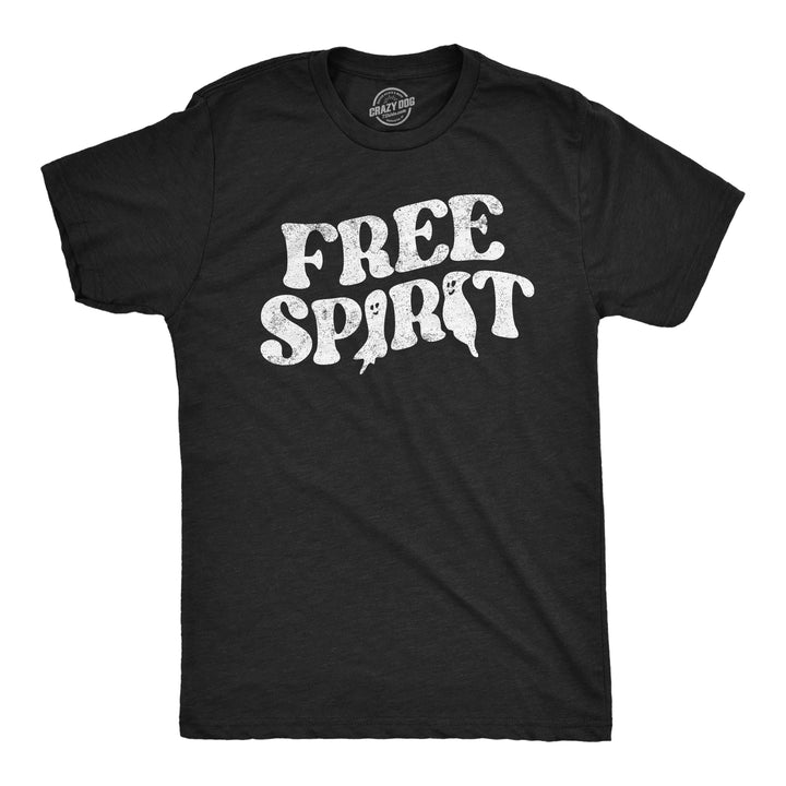 Funny Heather Black Free Spirit Mens T Shirt Nerdy Halloween Sarcastic Tee