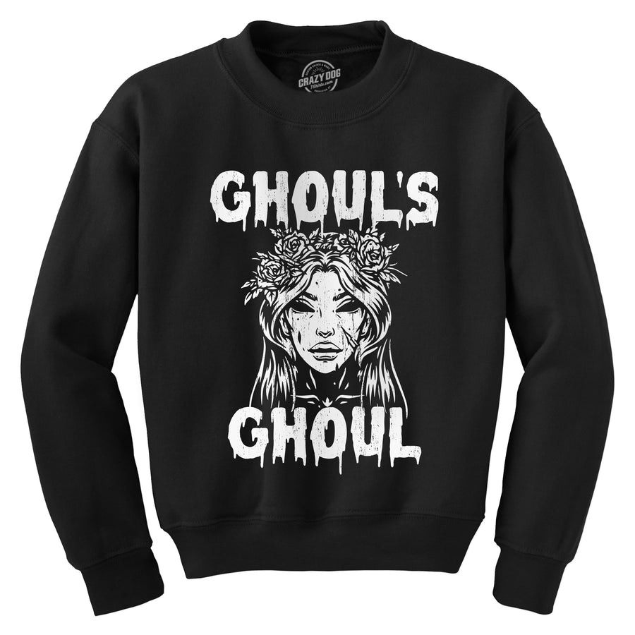 Funny Black Ghouls Ghoul Sweatshirt Nerdy Halloween Sarcastic Tee