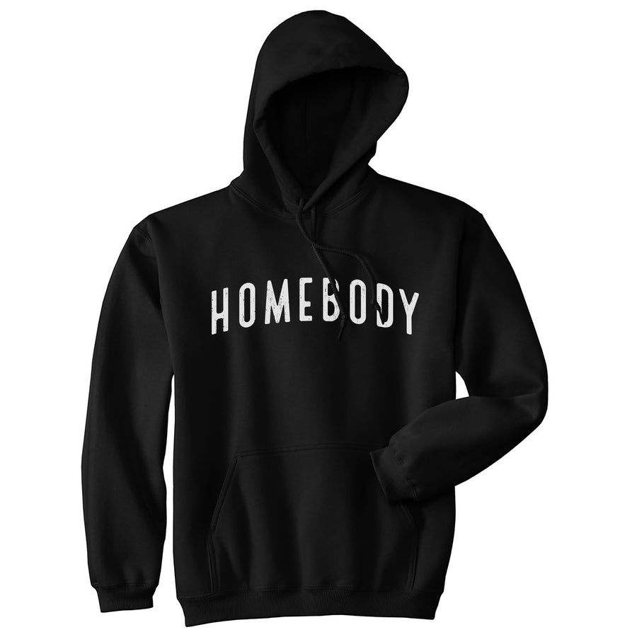 Funny Black Homebody Hoodie Nerdy introvert Tee